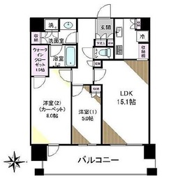 パークタワー品川ベイワード 18階 間取り図