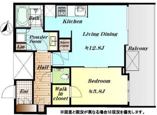 赤坂タワーレジデンス トップオブザヒル 14階 間取り図