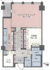 平河町森タワーレジデンス 18階 間取り図