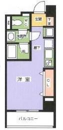 プレミアム白金高輪 202 間取り図