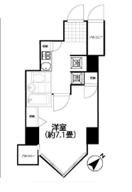 パレステュディオ六本木 14階 間取り図