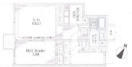 リガーレ日本橋人形町 5階 間取り図