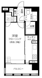 イクサージュ目黒 2階 間取り図