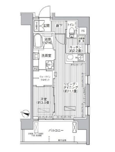 レーヴマニフィック本郷 303 間取り図
