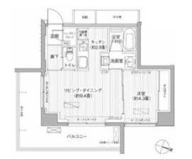 レーヴマニフィック本郷 603 間取り図