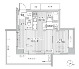 レーヴマニフィック本郷 903 間取り図