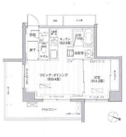 レーヴマニフィック本郷 404 間取り図