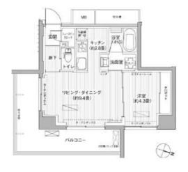 レーヴマニフィック本郷 504 間取り図