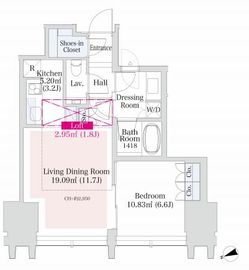 ラ・トゥール新宿グランド 503 間取り図