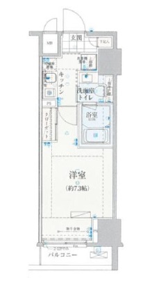 リヴシティ日本橋ネクステシア 12階 間取り図