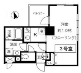 スリアン神楽坂 303 間取り図