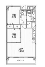 アーバンフラッツ芝浦 705 間取り図