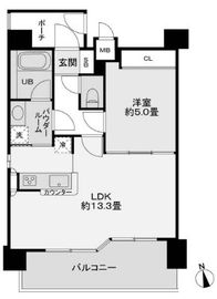 レジディア新宿御苑 1101 間取り図