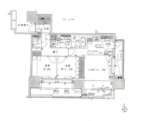 プレミスト麹町 6階 間取り図
