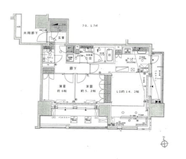 プレミスト麹町 6階 間取り図