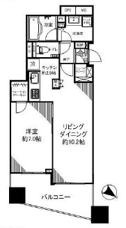 グランスイート南麻布 9階 間取り図