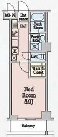 グランディール渋谷神泉 206 間取り図