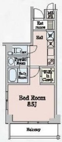 グランディール渋谷神泉 401 間取り図