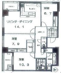 代官山プラザ 1601 間取り図