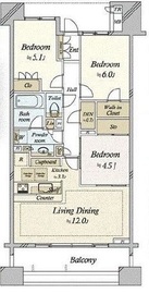 ブリリア品川中延 9階 間取り図