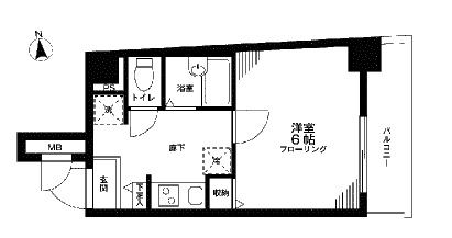 レキシントン・スクエア曙橋 211 間取り図
