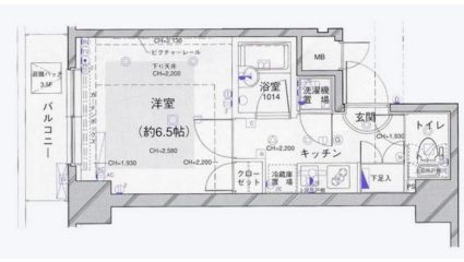 パレステュディオ渋谷イースト 5階 間取り図