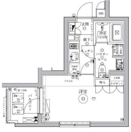 セジョリ自由が丘 205 間取り図