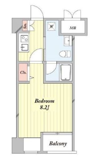 ニューシティアパートメンツ新川2 303 間取り図