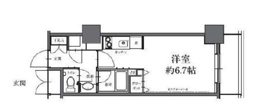 HF駒沢公園レジデンスタワー 2908 間取り図