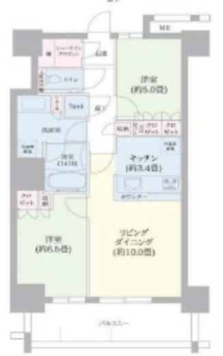 ビーコンタワーレジデンス 30階 間取り図
