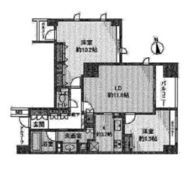 東新宿レジデンシャルタワー 11階 間取り図