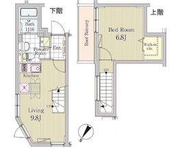 ラピス白金高輪 402 間取り図