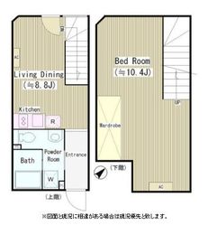 ラピス白金高輪 102 間取り図