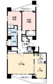 ファーストリアルタワー新宿 3201 間取り図