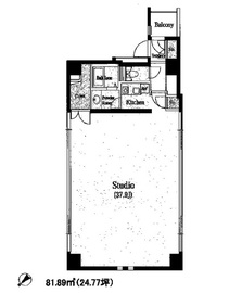 デュープレックス銀座タワー8/14 502 間取り図