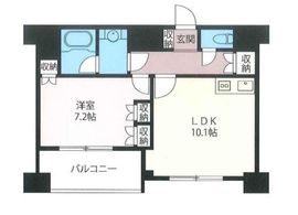 エスティメゾン浅草駒形 1105 間取り図