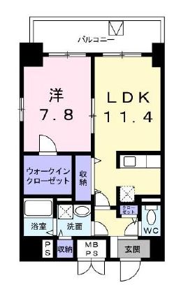 エトワールブランシュ新橋 1001 間取り図