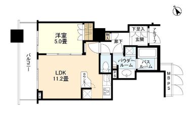 シティタワー大崎ステーションフロント 12階 間取り図