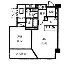 ヴォアラクテ西早稲田 104 間取り図