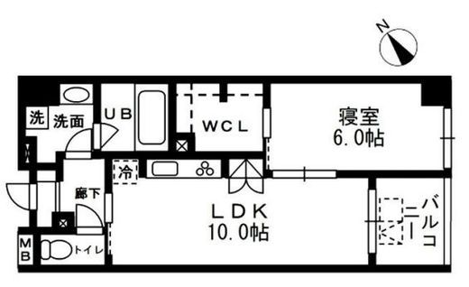 レジディア日本橋浜町 903 間取り図