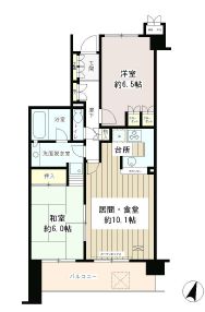 クラッサ目黒かむろ坂 207 間取り図
