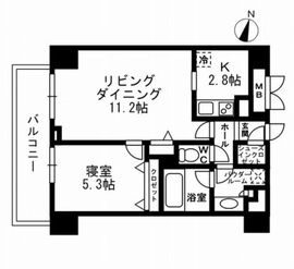 パークフラッツ学芸大学 607 間取り図