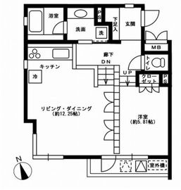 NTPRレジデンス下馬 201 間取り図