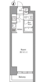 グレンパーク秋葉原イースト 701 間取り図