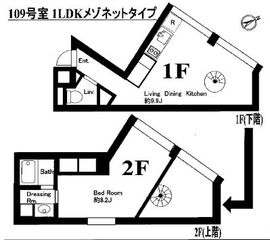 FLEG池尻 109 間取り図