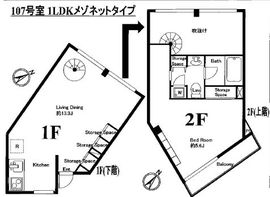 FLEG池尻 107 間取り図