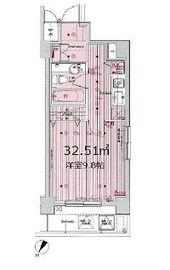 ミリオングランデ元赤坂ヒルズ 4階 間取り図