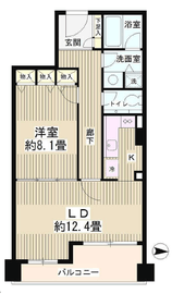 ATホームズ六本木 302 間取り図