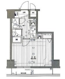 グランド・ガーラ麻布十番 4階 間取り図