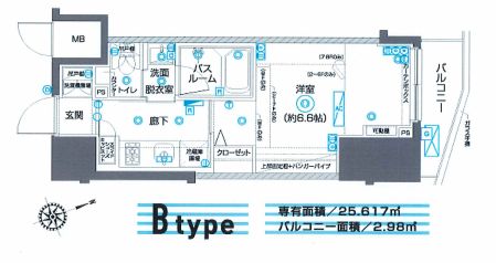 ZOOM駒込 4階 間取り図